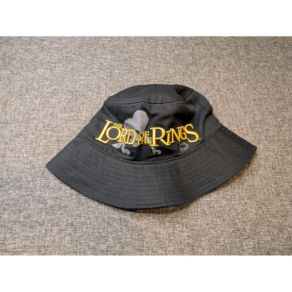 Lord Of The Rings Black Promo Bucket Hat Adult One Size Fits Most Vtg